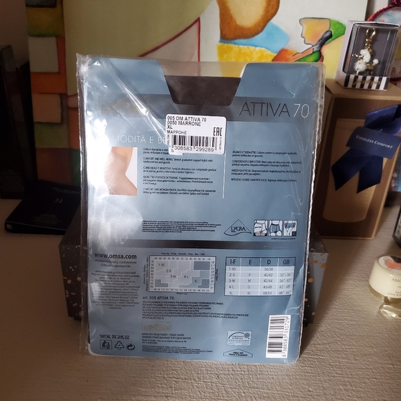 Omsa Tights XL Marrone 70 Den - Picture 2 of 4